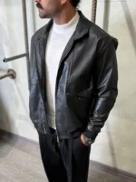 کاپشن چرم طرح زارا - Image 6