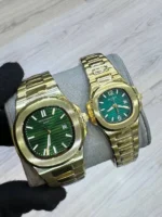 ساعت مردانه پتک فيليپ طلايی صفحه سبز - Image 2