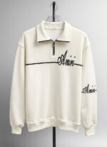 دورس مردانه نيم زيپ چاپی - Image 5