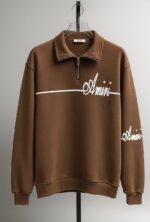 دورس مردانه نيم زيپ چاپی - Image 3