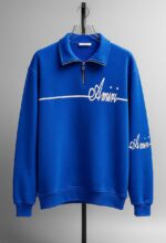 دورس مردانه نيم زيپ چاپی - Image 4