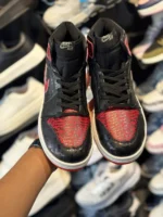 کتانی ساقدار کاستوم مشکی قرمز - Image 2