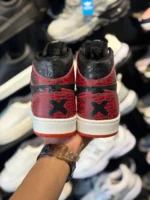 کتانی ساقدار کاستوم مشکی قرمز - Image 4