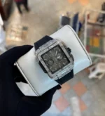 ساعت هابلوت دورنگين نقره ای - Image 2