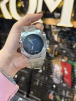 ساعتAP مهندسی نقره ای صفحه سرمه ای مردانه - Image 2