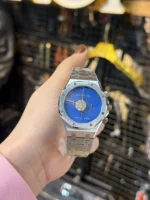 ساعتAP مهندسي نقره ای صفحه آبی تيره زنانه - Image 2