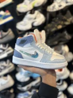 کتونی دراگون ساقدار آبی نارنجی - Image 2