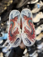 کتونی دراگون ساقدار آبی نارنجی - Image 5