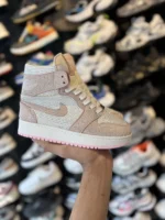 کتونی جردن ساقدار نگين دار صورتی - Image 4