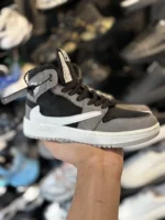 کتونی ترويس ساقدار مشکی طوسی - Image 2