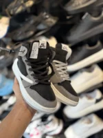 کتونی ترويس ساقدار مشکی طوسی - Image 3