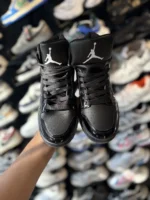 کتونی جردن ساقدار مشکی ورنی - Image 2