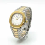 ساعت استيل زنانه طرح پتک فيليپ نقره ای طلايی