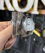 ساعت ماری بولگاری زنانه نقره ای دور نگين - Image 2