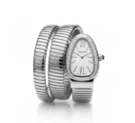 ساعت ماری بولگاری زنانه نقره ای دور نگين