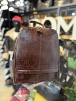 کوله چرم طبيعی داريا قهوه ای - Image 2