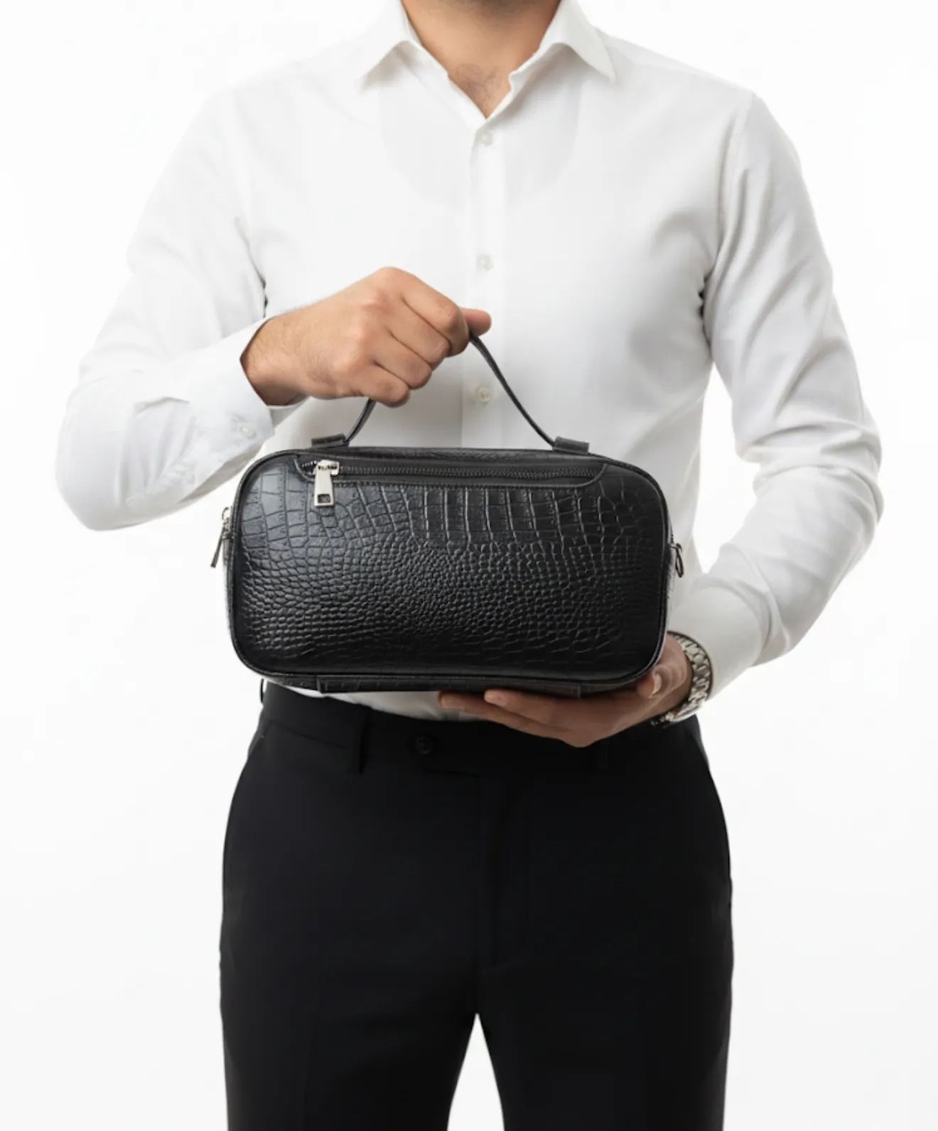 IMG_6001 کيف دستی چرم طبيعی کاويان - Image 1