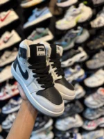 کتونی مردانه جردن ساقدار سفيد مشکی - Image 2