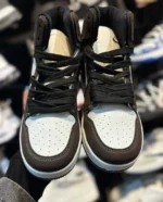 کتونی زنانه ترويس ساقدار قهوه ای سفيد - Image 2