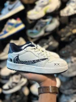 کتونی زنانه ترويس نورث فيس سفيد سرمه ای - Image 2