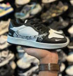 کتونی زنانه ترويس ديور مشکی سفيد - Image 2