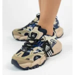 کتونی ديلاکس زنانه کرم سرمه ای