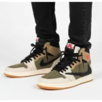 کتونی جردن ساقدار کرم قهوه ای