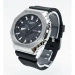 ساعت جی شاک2100مشکی صفحه استيل