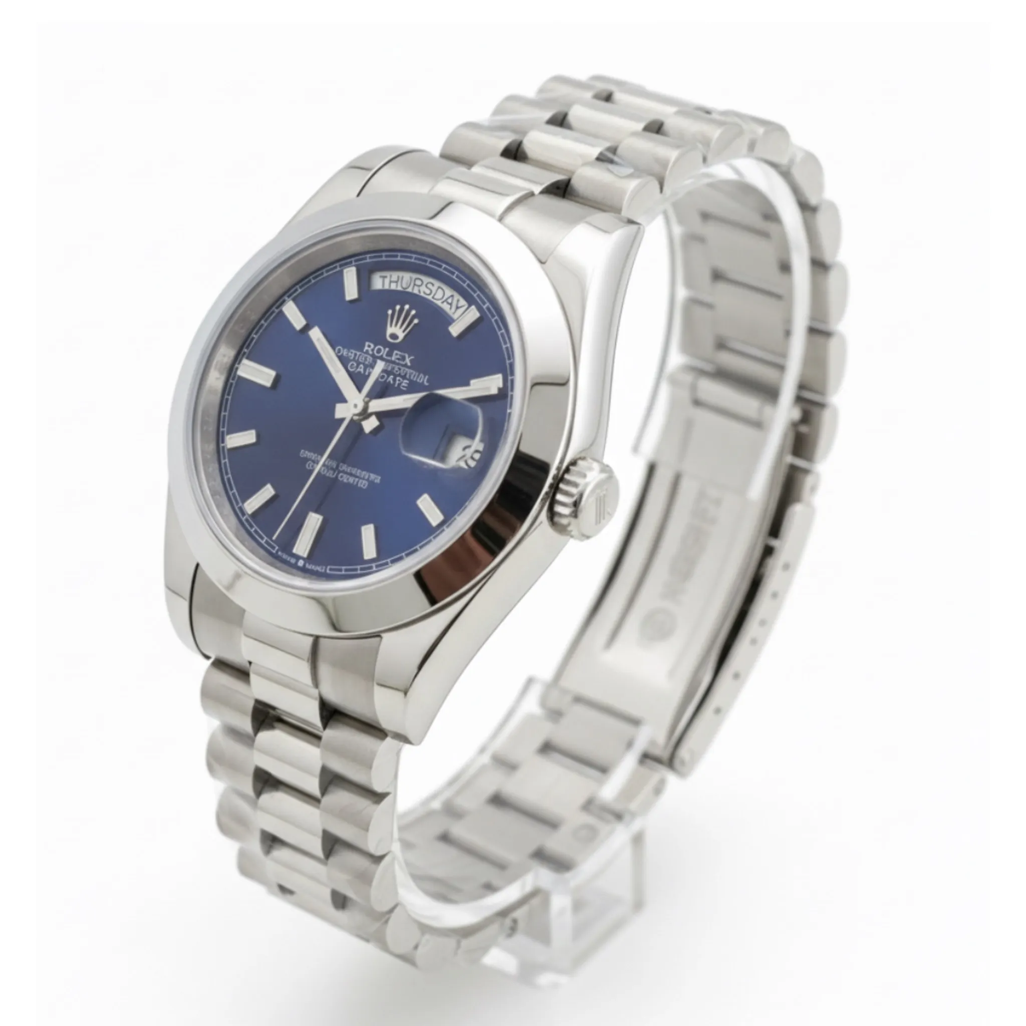 photo-output-2025-11-11T031010.765 (1) ساعت رولکس ديت جاست صفحه آبی - Image 1