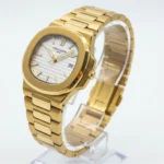 ساعت مردانه پتک فيليپ طلايی صفحه سفيد