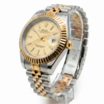 ساعت رولکس مردانه نقره ای طلايی