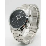 ساعت الگانس زنانه نقره ای صفحه مشکی