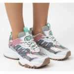 کتونی زنانه ديلاکس سفيد صورتی