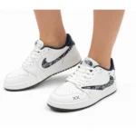 کتونی زنانه ترويس نورث فيس سفيد سرمه ای