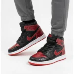 کتانی ساقدار کاستوم مشکی قرمز