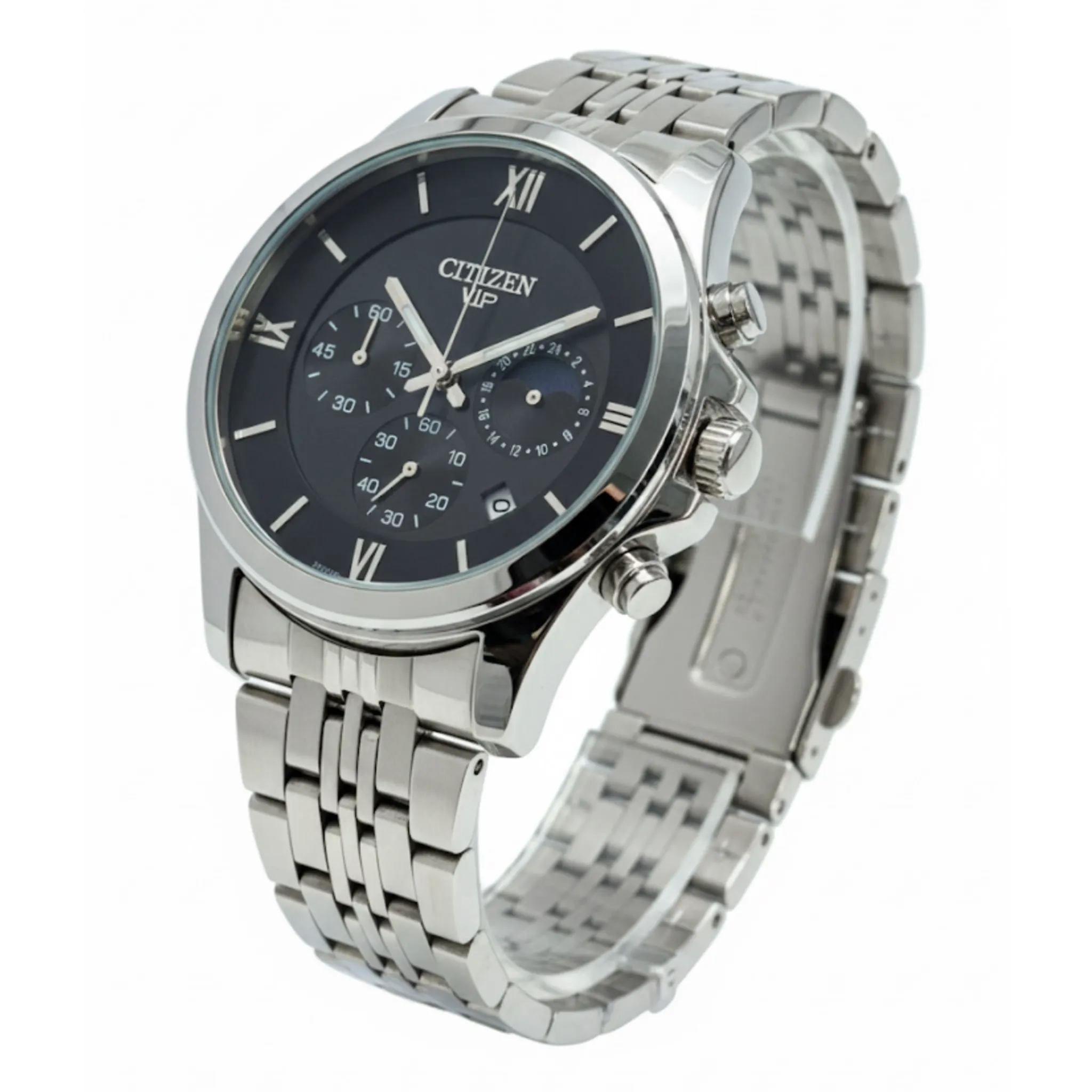 photo-output-55 ساعت طرح سيتيزن مردانه نقره ای صفحه مشکی - Image 1