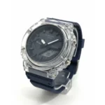 ساعت طرح جی شاک 2100 صفحه شفاف بنفش تيره