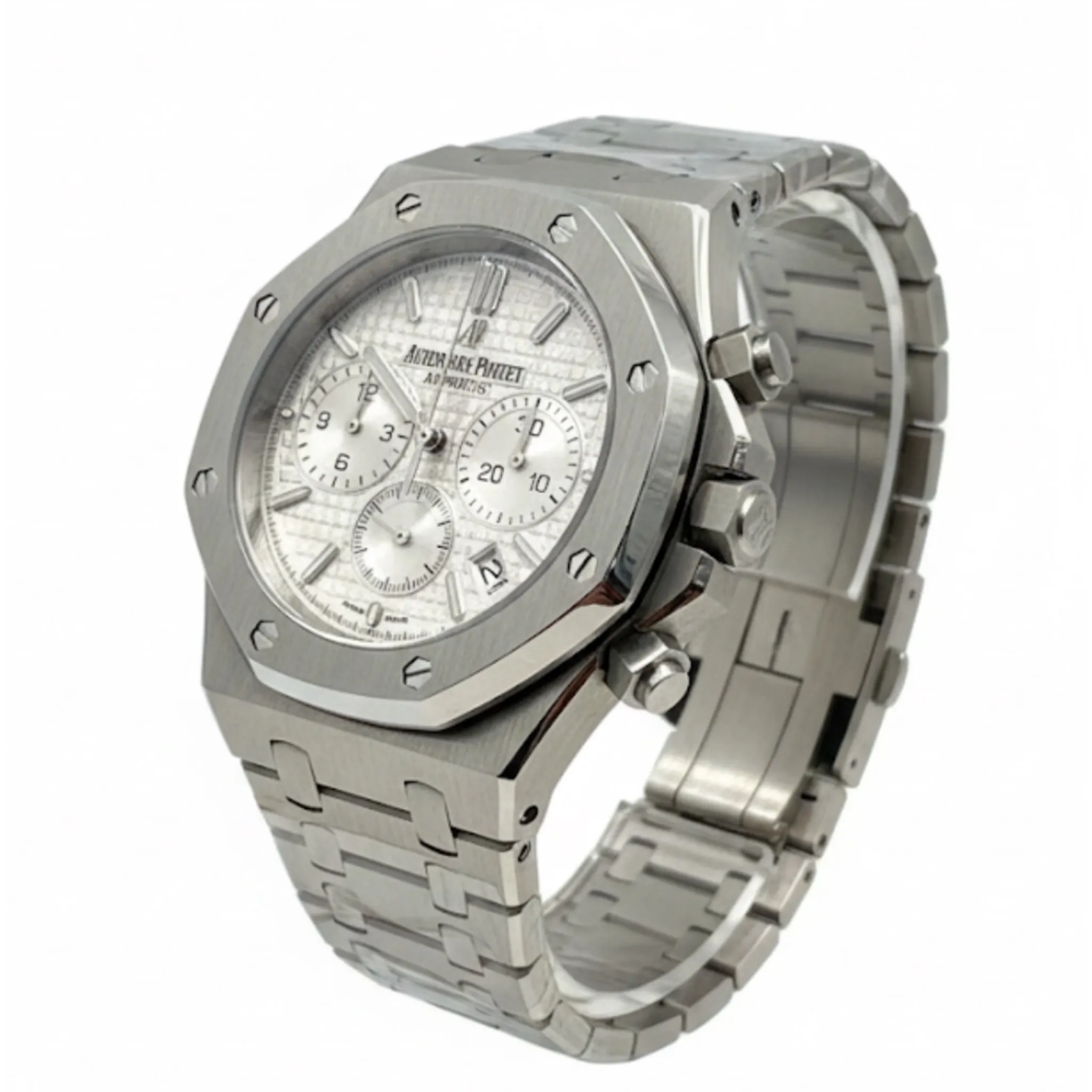 photo-output101 (1) ساعتAP کرنو نقره ای صفحه سفيد مردانه - Image 1