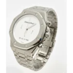 ساعتAP مهندسی نقره ای صفحه سفيد مردانه