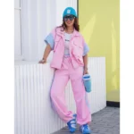 ست دخترانه طرح دار سويشرت شلوار - Image 5