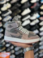 کتونی جردن ساقدار اکليلی صورتی نقره ای - Image 3