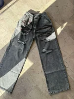 شلوار فول بگ کاستوم زاپ دار - Image 3