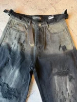 شلوار بالنی زاپ دار ذغالی - Image 3