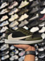 کتونی مردانه ترويس مشکی سبز - Image 2