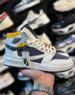 کتونی مردانه ترويس ساقدار سرمه ای سفيد - Image 4