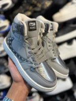 کتونی مردانه ترويس ساقدار نقره ای طوسی - Image 3