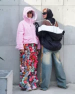 کاپشن دخترانه کراپ نگين دار - Image 2