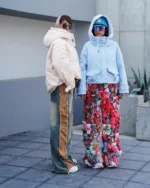 کاپشن دخترانه کراپ نگين دار