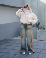 کاپشن دخترانه کراپ ميو