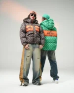 کاپشن زنانه طرح دار هرمس